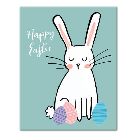 Happy Easter Eggs Canvas Art